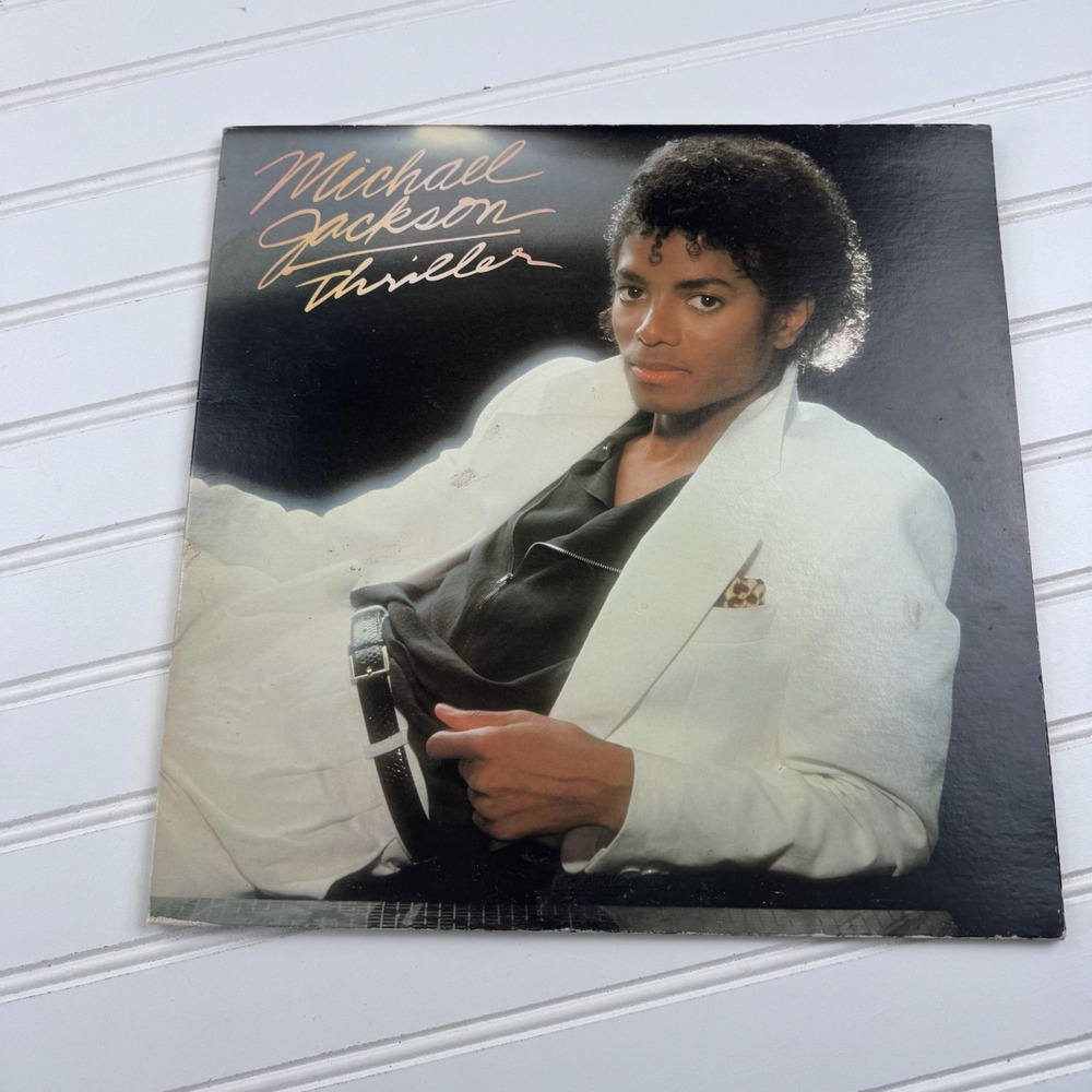 Michael Jackson Thriller Vinyl LP Vintage 1982 Original US Press w/ Lyric Sleeve